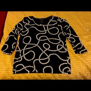 White stag long sleeve navy blue rope shirt- very soft.